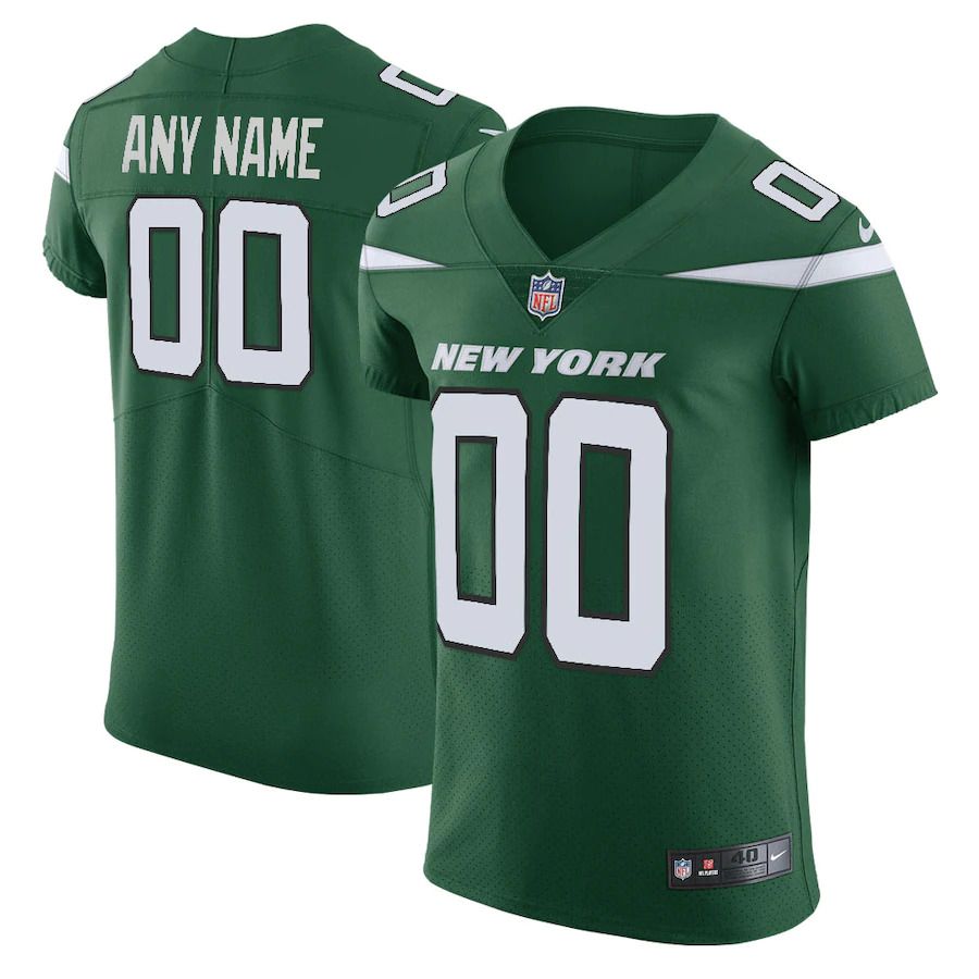 Men New York Jets Nike Gotham Green Vapor Untouchable Elite Custom NFL Jersey